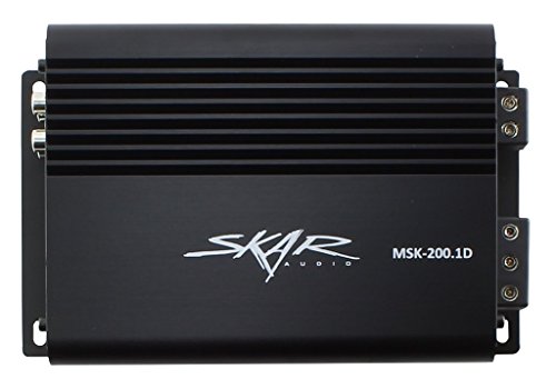 Skar Audio MSK-200.1D Monoblock 420W Class D Ultra Compact Subwoofer Amplifier