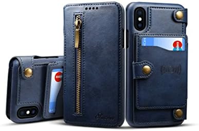 FQIAO iPhone 10 Fashion Separable Wallet Case Holder,PU Leather Zipper iPhone X