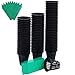 Resinta 80 Pack 2 Inches Garden Net Cups Pots Plastic Plant Slotted Mesh Net Cups and 100 Pieces Plant Labels