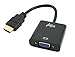 Ableconn HDMI2VGAA Active HDMI to VGA Adapter Converter with 2.5 Feet Micro USB Power Cable (Gold Plated) - up to 1920x1200 / 1920x1080 (1080p) - HDMI to VGA HD15 Monitor
