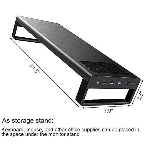 Aluminum Computer Monitor Stand,JEEKEXI Computer Stand Riser for