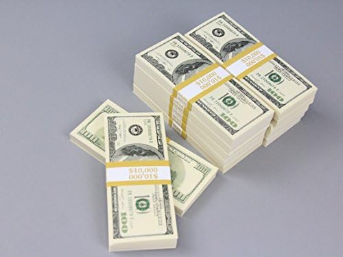 PROP MONEY Real Looking Copy $100s FULL PRINT Pack - Total $110,000 for Movie, TV, Videos, Advertising &amp; Novelty