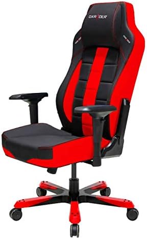 DXracer USA OH-BF120-NR 5 ft. 10 in. - 6 ft. 2 in. Boss Series High End Gaming Chair - Red