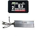 NBpower 60V 50A 3000W Brushless DC Sine Wave Ebike Controller for Brushless Motor,Electric Bike Controller. with 60V LCD8H Color Display
