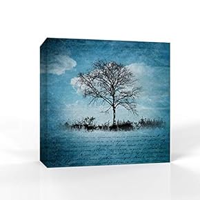 Canvas Wall Art - Trees Theme - Modern Home Art Stretched and Framed Ready to Hang - 12x12 inches