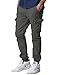 Match Men's Regular Fit Chino Jogger Cargo Pant (36W x 33L, 6539 Army gray)