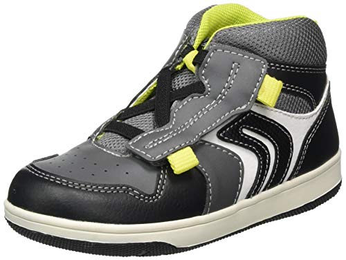 Geox Baby-boy B New Flick B Sneaker, (Black/Dk Grey), 3.5 UK