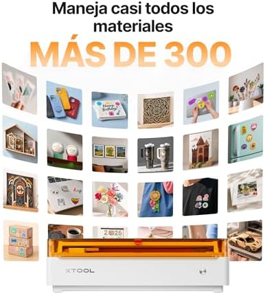 M2 Grabadora Láser 10W con Doble Cámara Integrada, Máquina de Grabado Láser Cerrada Clase 1 per Acrílico, Madera, Cuero y Contrachapado, Máquina de Manualidades DIY para Principiantes