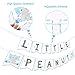 Blue Little Peanut Banner Blue Elephant Baby Shower Baby Boy Welcome Baby Banner Elephant Party Supplies Decorations