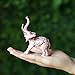 YU FENG Cute Lucky Elephant Trinket Box Hinged Hand-Painted Figurine Collectible Ring Holder