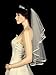 Venus Jewelry 1T 1 Tier Ribbon Edge Center Cascade Veil