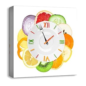 Abstract Cute Clock Painting Artwork for Home Framed