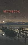Notebook: Milky way lake galaxy star landscape space nature by Wild Pages Press