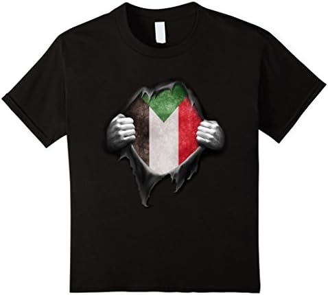 Kids Sudan Flag T Shirt. Proud Sudanese 8 Black