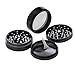 Black Tie Grinders - Next Level - Best Rated Herb Grinder, 2.5 Inch, 4 Piece, Aluminum (Black)