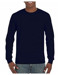 Camiseta de algodón muy suave y con manga larga, de Gildan (para hombre)