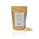 Premium All-Natural Cocoa Butter, 100% Pure, Raw African Cacao Butter, Natural Cocoa Scent, Unrefined, Non-Deodorized Wafers, Use in DIY Lotion, Lip Balm, Body Butter, and Other Skin Care, 8oz (227g)