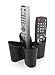 j-me Cozy Media Storage Caddy/Remote Control Holder/Remote Caddy/Media Organizer (Black). This remote holder is the perfect storage solution for all types of media controls. Non slip rubber.