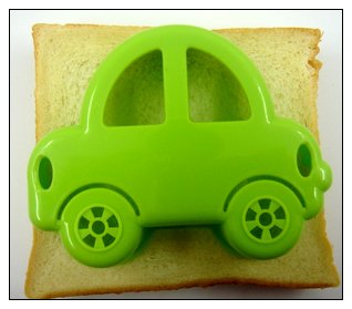BFlowerYan Creative DIY Sandwich Maker Bread Mold Mould Cutter (green car)