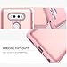 LG V20 Case, WeLoveCase Heavy Duty High Impact Defense Shield Hard PC Outer Shell with Inner Soft Rubber Hybrid 3 in 1 Combo Full-Body Armor Protective Case for LG V20 Rose Gold