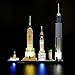 Lightailing Light Set for (Architecture New York City) Building Blocks Model - Led Light kit Compatible with Lego 21028(NOT Included The Model)