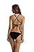 Zeraca Women's Tie Side Bottom Criss Cross Triangle Bikini Bathing Suits