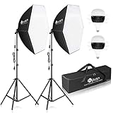 HPUSN Softbox Photography Lighting Kit