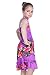 Girl Purple Floral Hawaiian Luau Dress in Various Styles