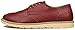 Kunsto Men's Leather Brogue Oxford Dress Shoes Lace Up US Size 11 Burgundy