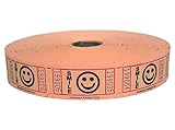 Indiana Ticket CO. 2,000 Orange Smile Single Roll