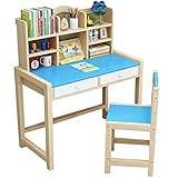 Adjustable Height Kids Study Desk with Chair Set