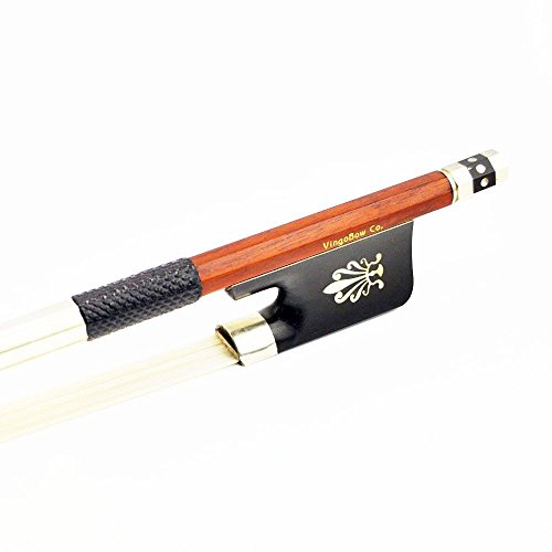 VingoBow 4/4 Size Pure Silver Mounted Pernambuco Cello Bow For Concetro Level! Well Balanced Warm Tone and Nice Flexibility, Art No.860C