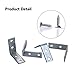 eBoot 10 Pieces Corner Brackets Right Angle Braces 90 Degree Braces and 40 Pieces M4 Screws, 40 mm by 40 mm