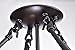 Edvivi Marya 4-Lights Oil Rubbed Bronze Round Shade Crystal Semi Flushmount | ORB | Glam Lighting