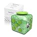 Tepoinn Fidget Attention Cube Relieves Stress and Anxiety Educational Development Toys for Children and Adults (Jade-green)