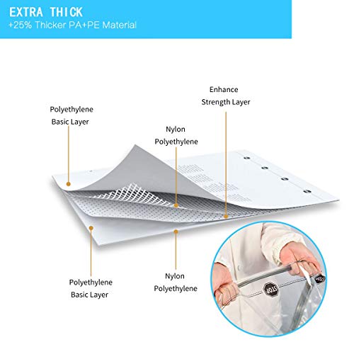 SUOCO Vacuum Storage Bags 8 Pack (Large 32" x 24") Space Saver Compression Bags with Travel Hand Pump