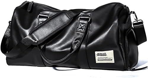 SEAFEW Gym Duffle Bag Waterproof Leather Large Sports Bags Travel