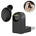 Bluetooth Headset Mini Car Headphones Magnetic Charging Wireless Invisible In-Ear Earbuds Mic Hands-Free Calls Sports Earphone with 6pcs ear-tips Earpiece for IOS iPhone Android Smartphones, Black