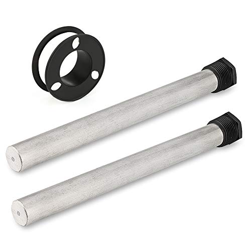 Magnesium Anode Rod for RV Water Heater, Isingo RV Anode Rod for Suburban and Mor-Flo Water Heaters Tank - 3/4"NPT Threads 9.25 Length (2 Pack,Teflon Tape included)