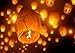 Chinese Flying Sky Lanterns, 10 Pack Assorted, 100% Biodegradable, Fully Assembled And Fuel Cell Attached