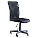 IDS Home Office Chair Mesh Ergonomic Mid-Back Armless Executive Computer Table Desk Task Chair with Lumber Support, Black, 21.3 x 17 x 34-38.5 inches, (MLM-18507)