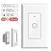 WIFI Smart Light Switch In-Wall, Wireless Lighting On/Off No Hub Required, Timing Function Control your Fixtures from Anywhere, Voice Control with Alexa, (15 Amp, Smart Switch In-Wall Classic, 2 Pack)