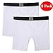 Avidlove Men Underwear Stretch Cotton Blend Boxers Briefs with Pouch 2 Packs White XL