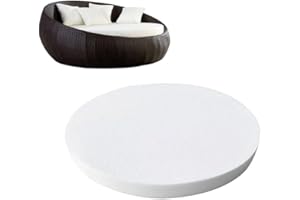 Large Round High Density Foam 31"/39"/47"/59" Diameter Round Cushion Insert 35D Upholstery Foam Sheet for Outdoor Indoor Pati