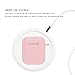 ZALU Compatible for AirPods Case with Keychain, Shockproof Protective Premium Silicone Cover Skin for AirPods Charging Case 2 & 1 (1 Pack, Pink)