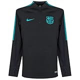 Nike Men's Barcelona Squad Drill Top Soccer 1/4 Zip Jacket (Black, Energy)