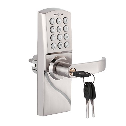 Homgeek Electronic Keyless Keypad Door Lock Digital Code Security Entry