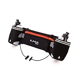 Adjustable Running Hydration Belt, 2x 10oz Water Bottles ideal for Marathons, Fitness Training, Hiking & Exercise. Fits Smartphones. The HYDRABELT by Lava Activ | NEW in the USA