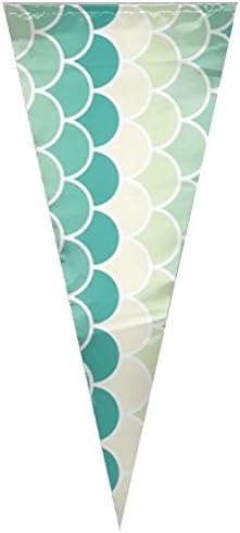 Fish-scale Home Flag Vertical Triangle Flag Sing Layer Triangle Translucent 12"X30"