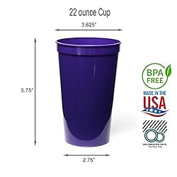 Rolling Sands 22 Ounce Reusable Plastic Stadium